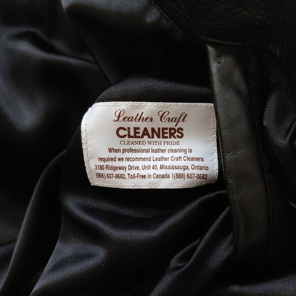 (SOLD) Vintage Choko Motorsports Genuine Leather Down Filled Puffer Jacket - Picture 8 of 8